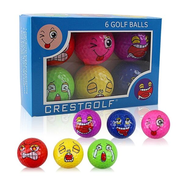 CRESTGOLF Novelty Funny Golf Balls Practice Golf Balls for Course Game, Practice - Picture 2 of 4